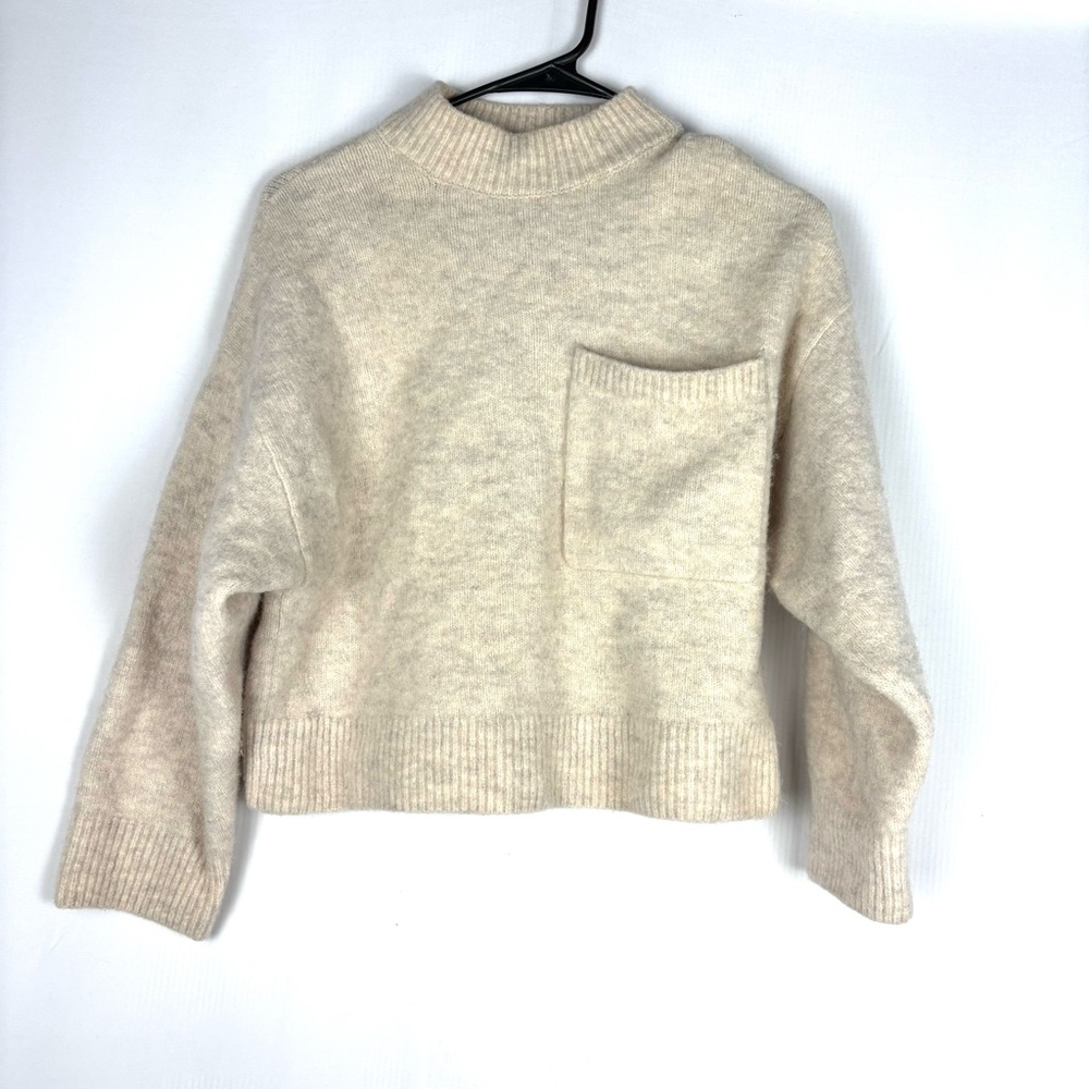& Other Stories Chunky Crop Sweater with Pocket